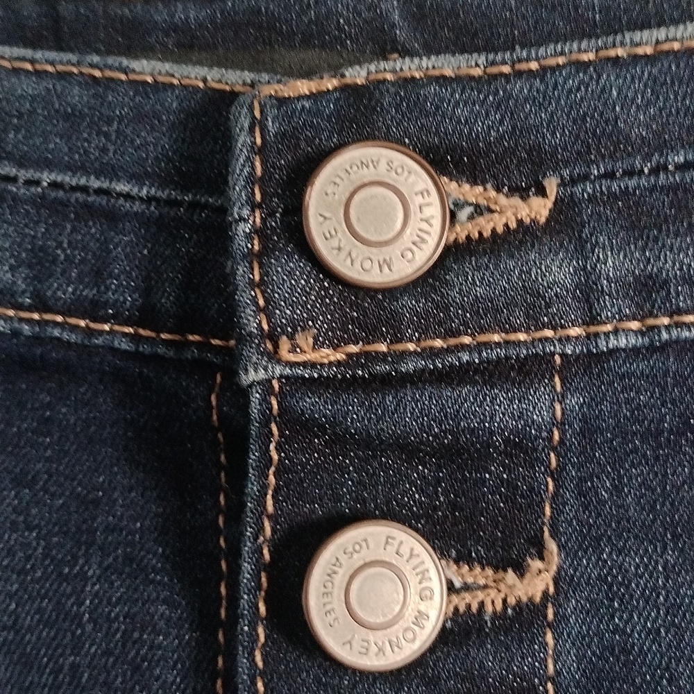 Flying Monkey Front Button Down Skirt Size 29 - image 8